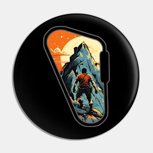 Rock Climbing Carabiner Challenge Pin