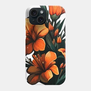 Orange Flowers Phone Case