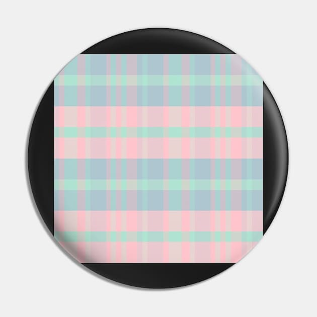 Pastel Aesthetic Iagan 1 Hand Drawn Textured Plaid Pattern Pin by GenAumonier