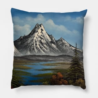 Quiet Mountain River Pillow