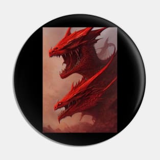 Ghidorah Red Dragon Pin