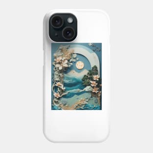 Ocean paper flowers Phone Case