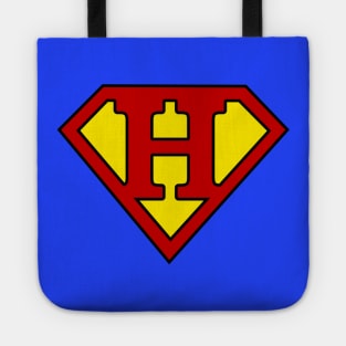 Superhero Symbol Letter H Tote