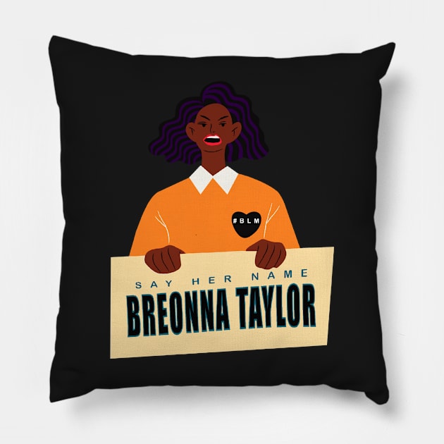 Breonna Taylor Pillow by DreamPassion