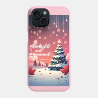 Starlight Merriment: Whimsical Christmas Tree Tee Phone Case
