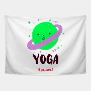 Yoga Is Balance Tapestry