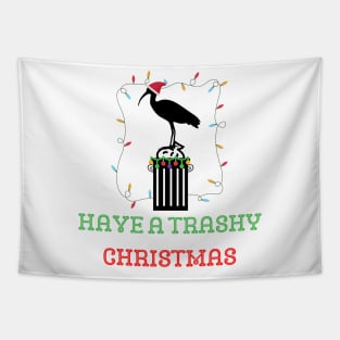 Xmas Bin Chicken Tapestry