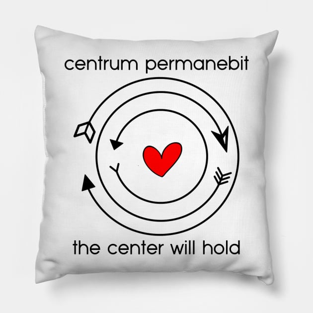 Centrum permanebit | The center will hold Pillow by alexbookpages