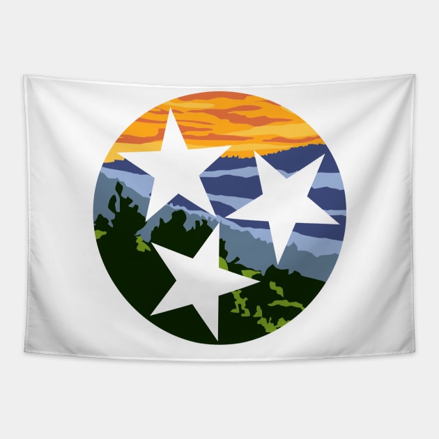 Tristar with Smoky Mountains Tapestry by ilrokery