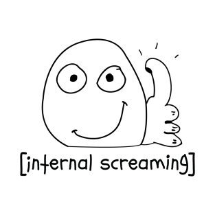 Introvert Meme internal screaming Thumbs Up Dank Meme T-Shirt