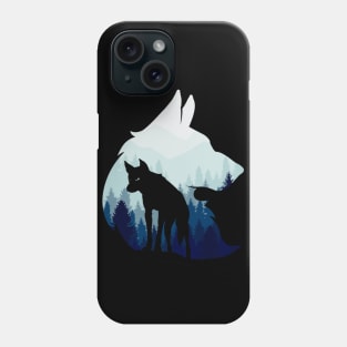 Wolf Silhouette Phone Case