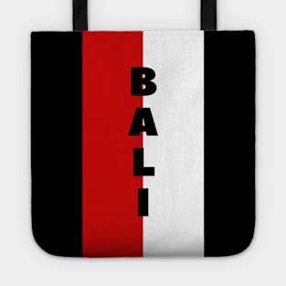 Bali in Indonesian Flag Vertical Tote