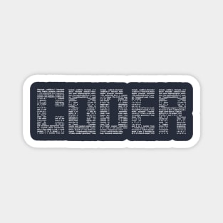 Coder White Magnet