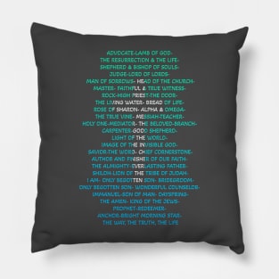 Names of Jesus Pillow