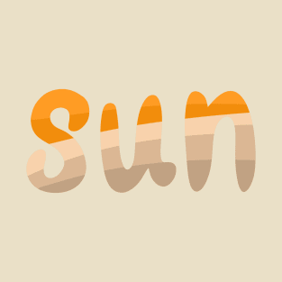 SUN-handlettering T-Shirt