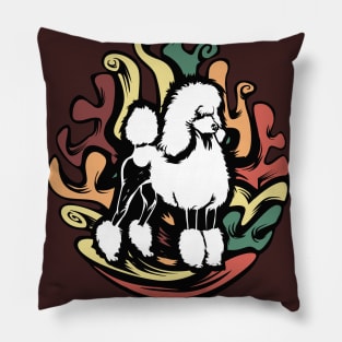 Poodle | Retro design for Dog Lovers Pillow