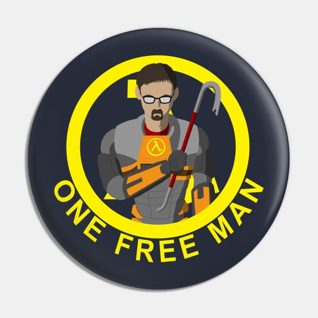 One Free Man Pin by ShinGallon