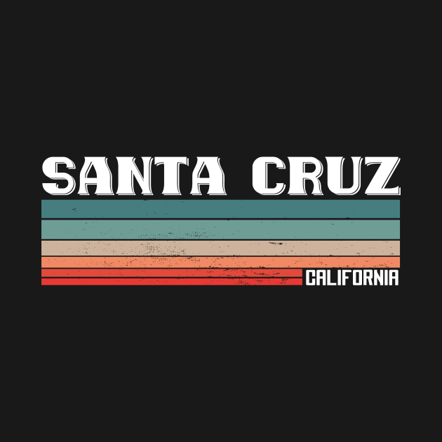 Santa Cruz California vintage style by Midoart