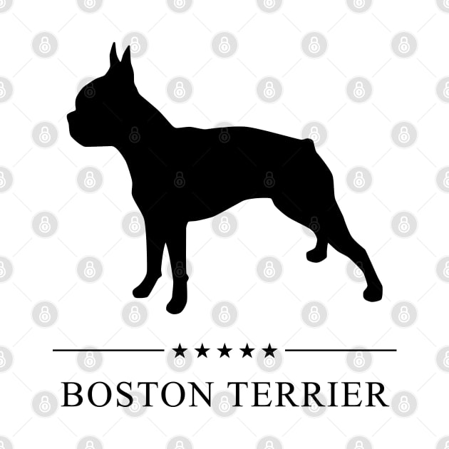 Boston Terrier Black Silhouette by millersye