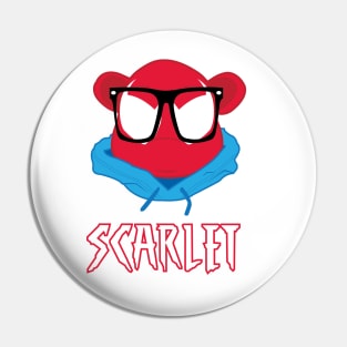 Scarlet Bear Pin