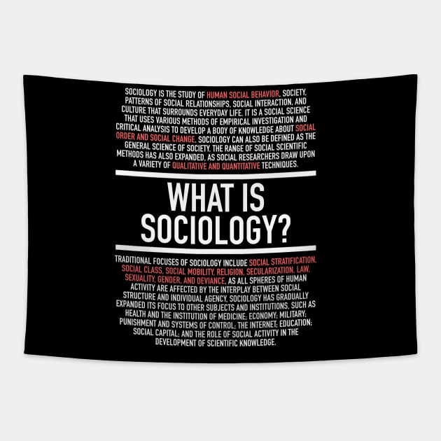 Sociology Defined - Sociologist Tapestry by Hidden Verb