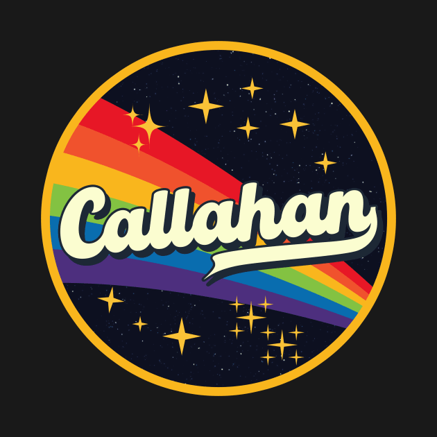 Callahan // Rainbow In Space Vintage Style by LMW Art