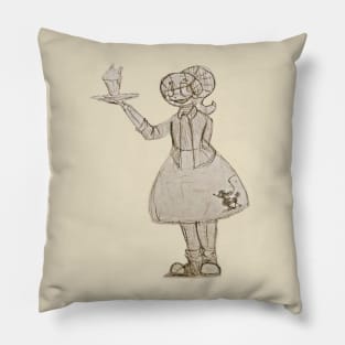 Fifties Robot Waitress Pillow