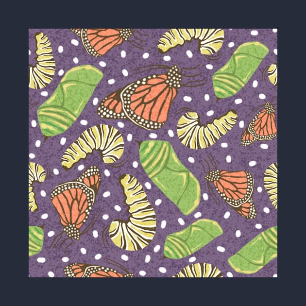 Butterfly metamorphosis pattern by Karla-Kiky