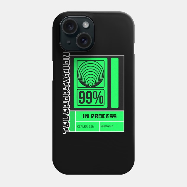 Future Teleportation Phone Case by NB-Art