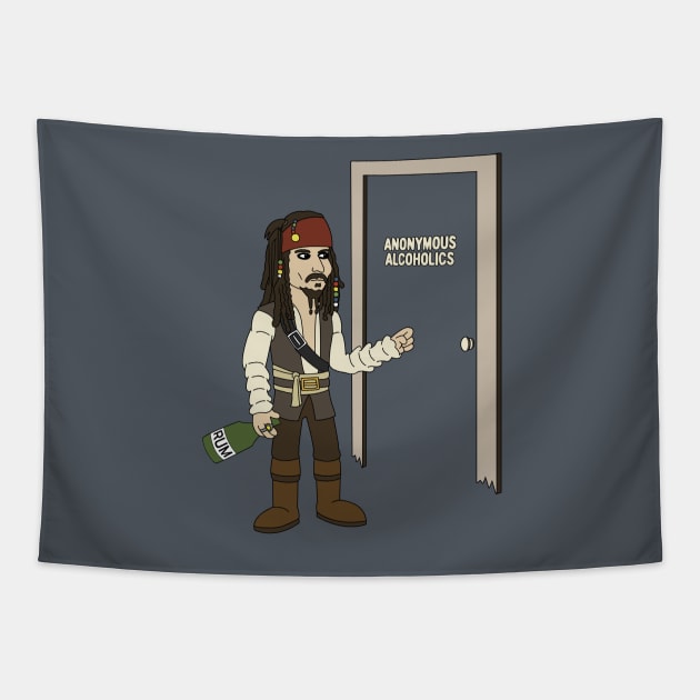 Anonymous Alcoholics Tapestry by Delinquent