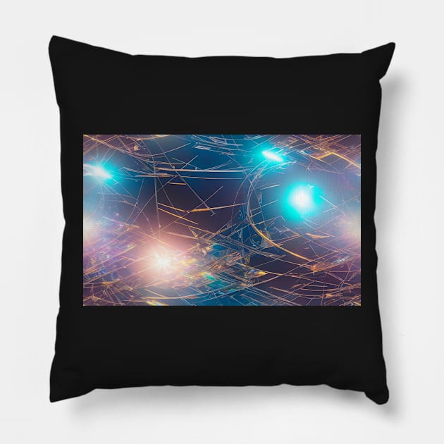 Seamless Holographic Texture XI Pillow by newdreamsss