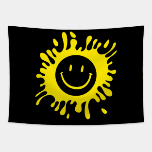 Happy Yellow Splat Tapestry