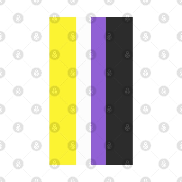 Proud Nonbinary Pride Flag (Proud LGBTQ+ Community Pride Flag) by Teeworthy Designs