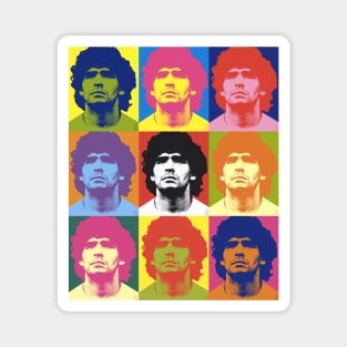 Warhol Maradona Magnet