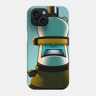 A barrel-headed robot Phone Case