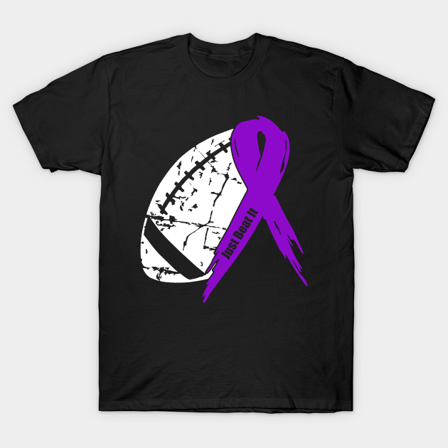 Discover Alzheimer's Disease Awareness Football Ribbon - Alzheimers Disease - T-Shirt