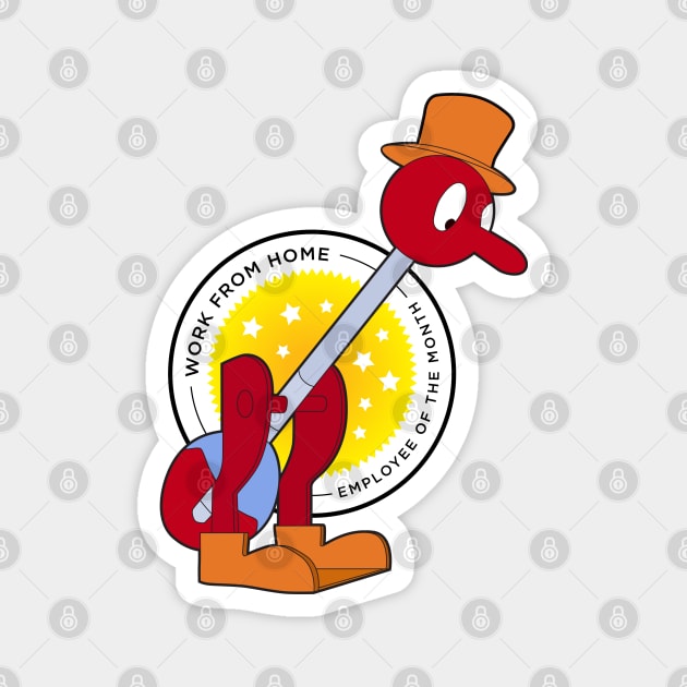 Drinking Bird - Employee of the month Magnet by alejcak