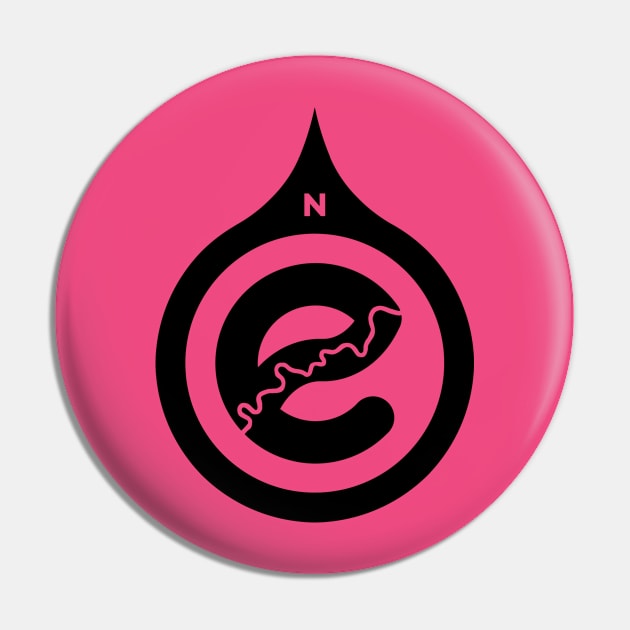 Go North Pin by Edmonton River