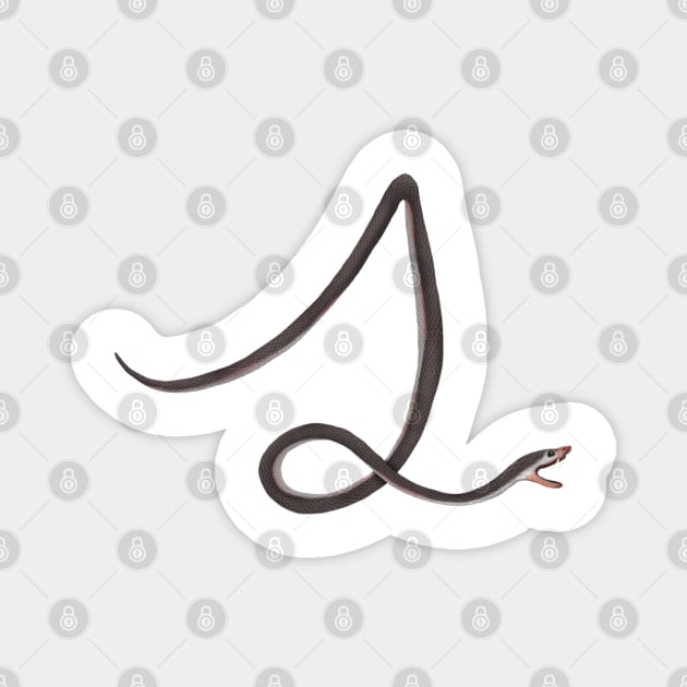 S - Stiletto snake Magnet by miim-ilustra