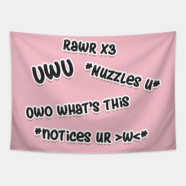 Owo What S This Design Meme Tapestry Teepublic