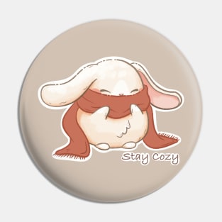 Stay Cozy ~ Bunny Pin