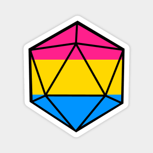 Pansexual Pride d20 Magnet