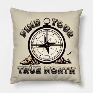 Find Your True North Pillow