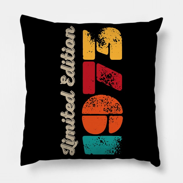 1973 Vintage Birthday gift Pillow by Rayrock76