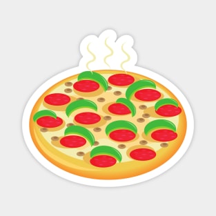 Hot Fresh Pizza Pie Magnet