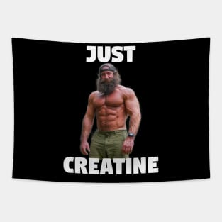Liver King "Just Creatine" Gym Meme Tapestry