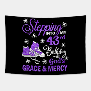 Stepping Into My 43rd Birthday With God's Grace & Mercy Bday Tapestry