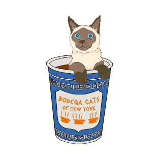 Bodega Cats of New York - Siamese Cat T-Shirt