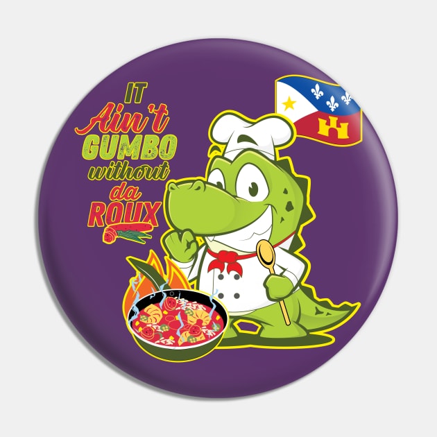 Gumbo Gator Pin by spicoli13