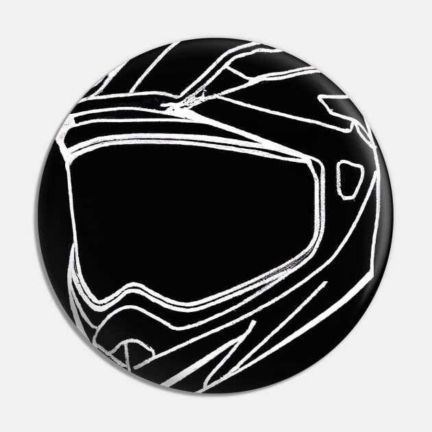 Motorcycle Helmet Pin by maxcode